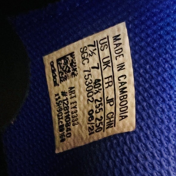 ADIDAS X SPEEDFLOW.4 TURF BLACK Blue MEN'S SOCCER SHOES Size 5.5 FY3326 - Picture 8 of 8